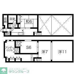 QUATTRO(2SLDK/3階)の間取り写真