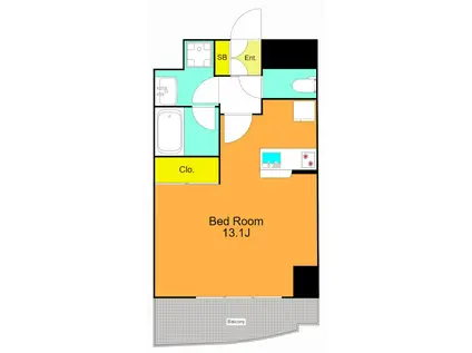 シャルマンクラシック(ワンルーム/3階)の間取り写真