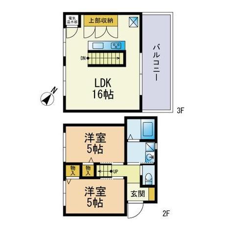 ディオス・グランデ(2LDK/2階)の間取り写真