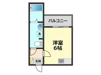 LIETOREA(ワンルーム/2階)の間取り写真