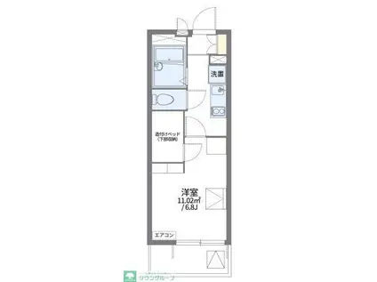 レオパレスカーニバルII(1K/2階)の間取り写真