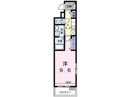 SPARKLE(1K/3階)の間取り写真