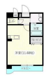 なかよしマンション塩上(ワンルーム/3階)の間取り写真