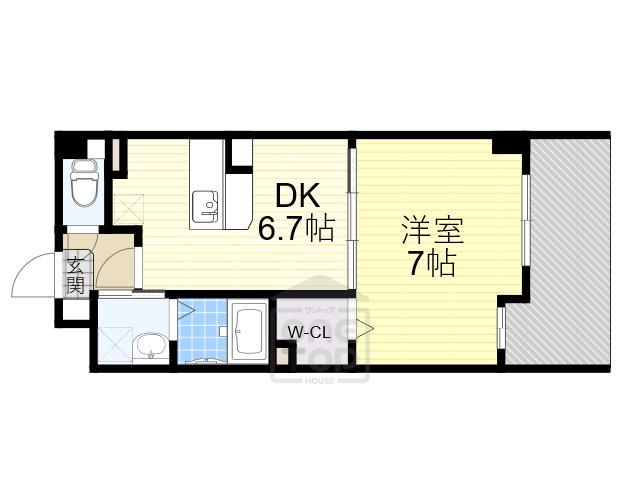 石塚ハイム(1DK/3階)の間取り写真