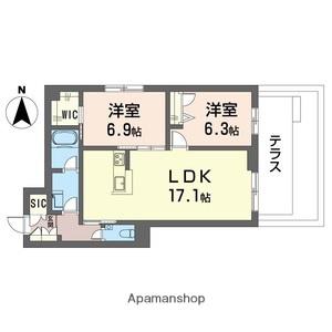 デア グランツ(2LDK/2階)の間取り写真