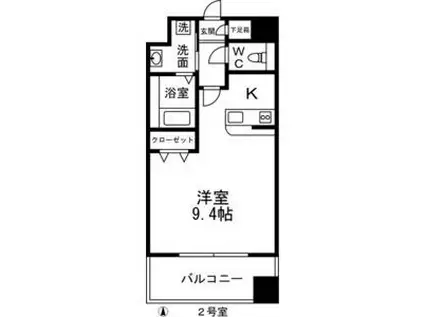 アンナマリー大喜(ワンルーム/7階)の間取り写真