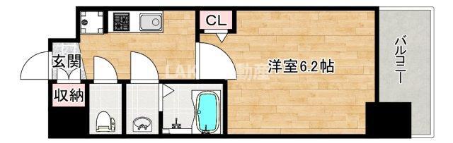 メインステージ天王寺サイドシティ(1K/9階)の間取り写真