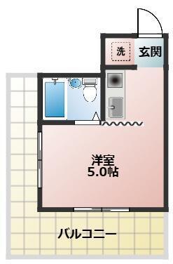 豊強ビル(ワンルーム/7階)の間取り写真
