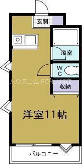 BSラグーン(ワンルーム/2階)の間取り写真