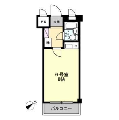 アショカニーローズ館(ワンルーム/2階)の間取り写真