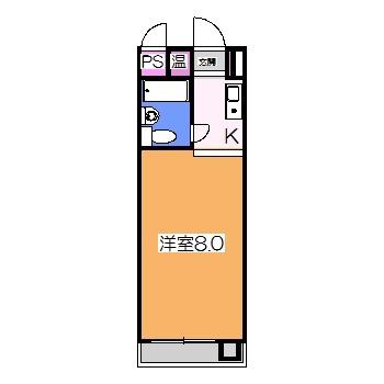 グリーンハイツ北野田(ワンルーム/B3階)の間取り写真