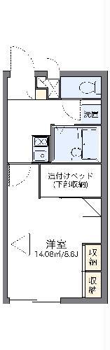 レオパレスくらのまち(1K/2階)の間取り写真