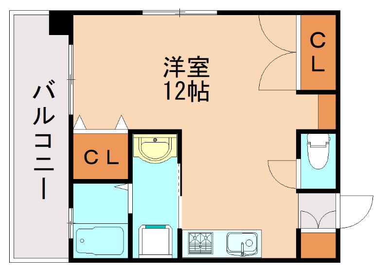 チコハウス(ワンルーム/11階)の間取り写真
