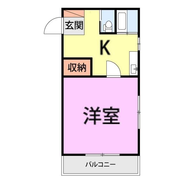 センチュリートゥモロー(1K/1階)の間取り写真