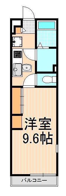 リブリ・グランディール西新井II(1K/2階)の間取り写真