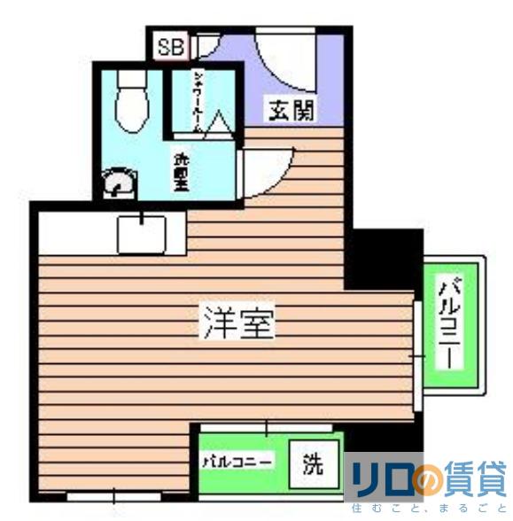 大京ビルマンション新大阪(ワンルーム/3階)の間取り写真