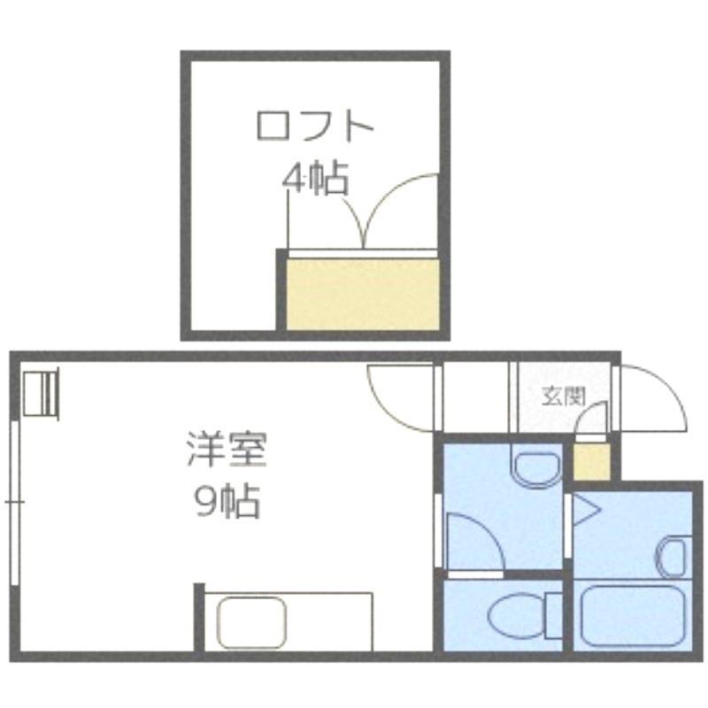 マイハウス前田I(ワンルーム/1階)の間取り写真
