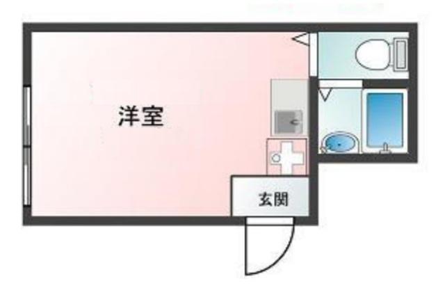 GLANZCUBE四谷三栄町(ワンルーム/1階)の間取り写真