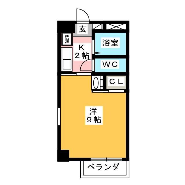 アネックスAZUMI(1K/3階)の間取り写真
