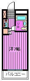 ウィンベルソロ西川口第10(ワンルーム/8階)の間取り写真