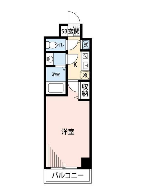マイナビSTAY品川サウス(1K/12階)の間取り写真