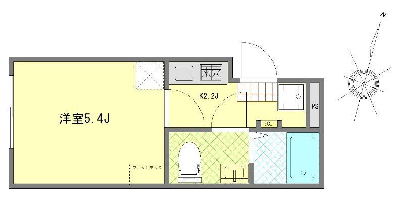 VIETA西小岩(1K/3階)の間取り写真