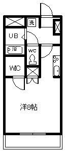 サニーハイツM(1K/2階)の間取り写真