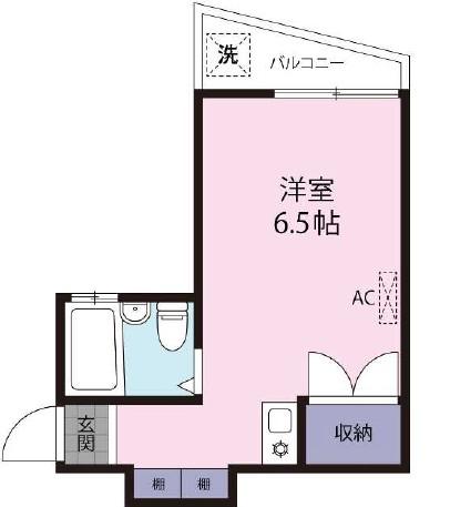 クレール西早稲田(ワンルーム/3階)の間取り写真