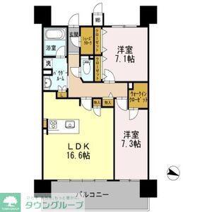 ロイヤルパークスERささしま イースト(2LDK/11階)の間取り写真