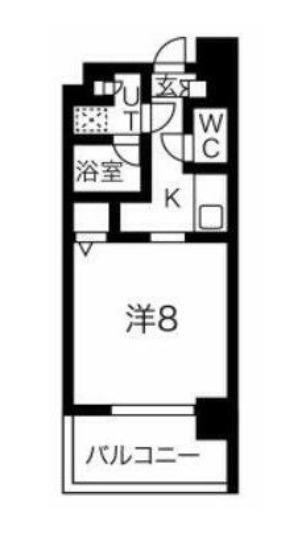 GRAN PASEO門前仲町II(1K/10階)の間取り写真