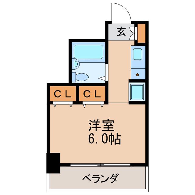 レスパス千種(ワンルーム/9階)の間取り写真