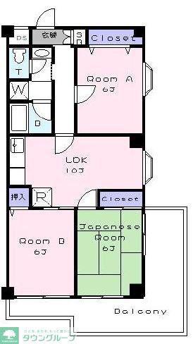 アムールウェステリア(3LDK/3階)の間取り写真