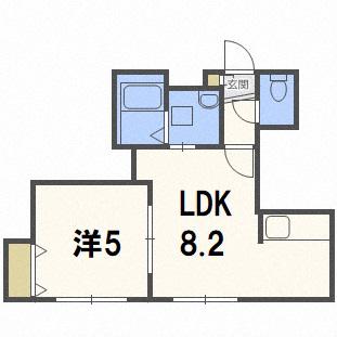 ティーズ・シンフォニー(1LDK/2階)の間取り写真