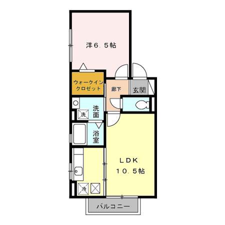 アイ・セジュール(1LDK/1階)の間取り写真