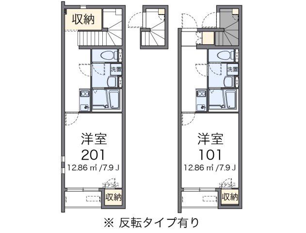 クレイノNOA TO JK(1K/2階)の間取り写真