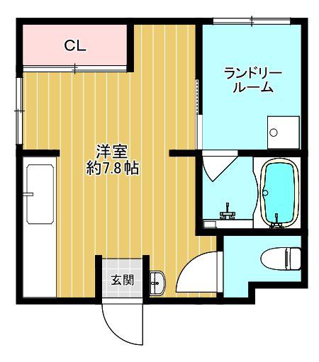 エトワールVI(ワンルーム/1階)の間取り写真