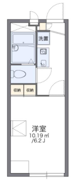 レオパレスシヴ(1K/1階)の間取り写真