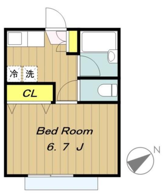 SAKURAレジデンス(1K/2階)の間取り写真