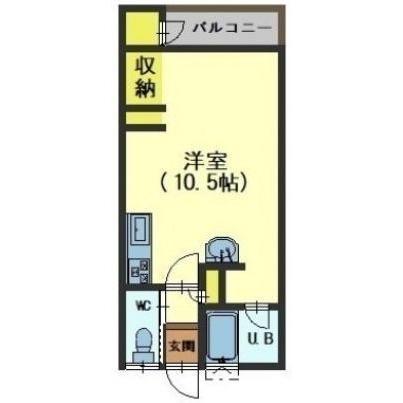 RENO-FINE本通II(ワンルーム/2階)の間取り写真
