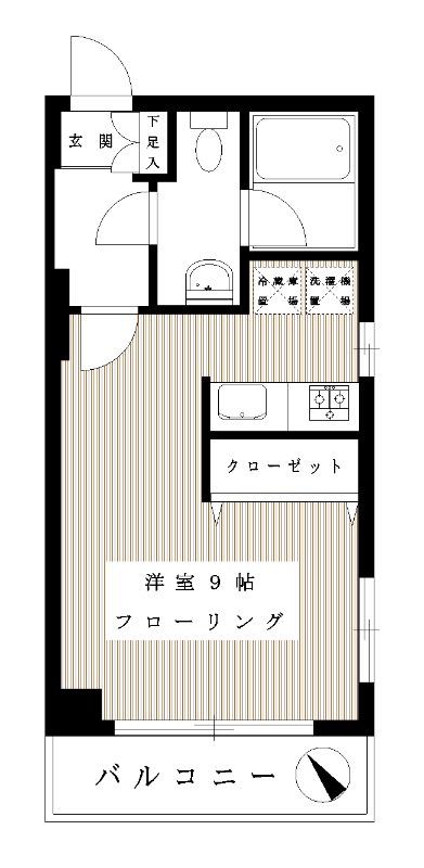メゾンウワマチ(ワンルーム/3階)の間取り写真