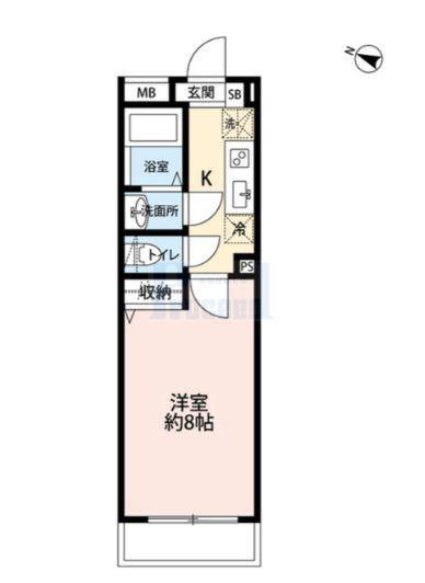 ピアコートTM大泉学園壱番館(1K/2階)の間取り写真