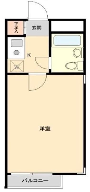 メゾン桜台(1K/3階)の間取り写真