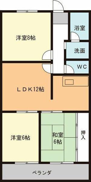 ゴールデンエイジ(3LDK/3階)の間取り写真