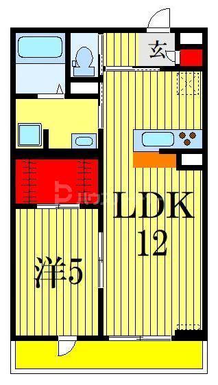 リブリ・ソレイユ(1LDK/3階)の間取り写真