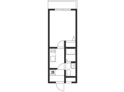 アーバンコート三軒茶屋(1K/1階)の間取り写真