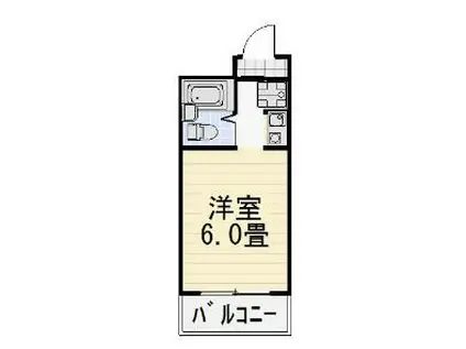 新丸子ハイツ(ワンルーム/2階)の間取り写真