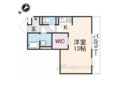 グラシューズコート(ワンルーム/3階)の間取り写真