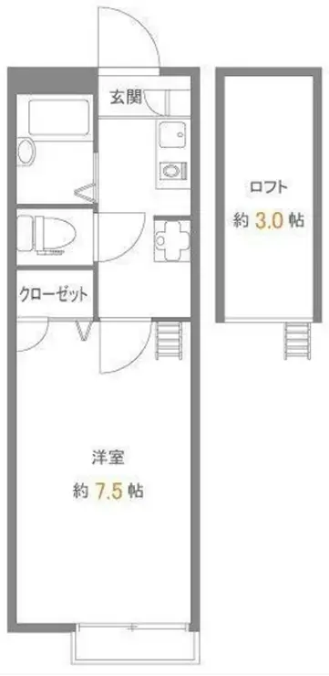 メインシティガーデン弐番館 1階階 間取り