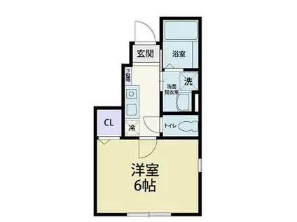 SUN VILLA(1K/1階)の間取り写真