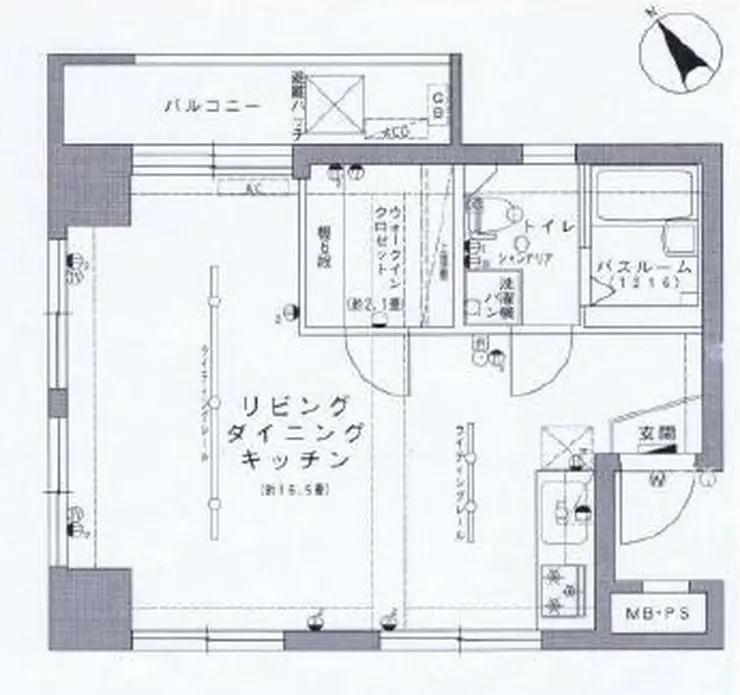 チサンマンション三軒茶屋第2 4階階 間取り